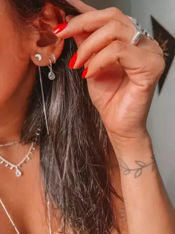 Brinco Vi O Luar Prata 925