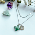 Mix De Colares Alma Livre(Quartzo Verde,Virgem)