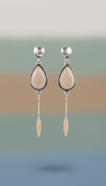 Brinco Minimalista Ametista Natural