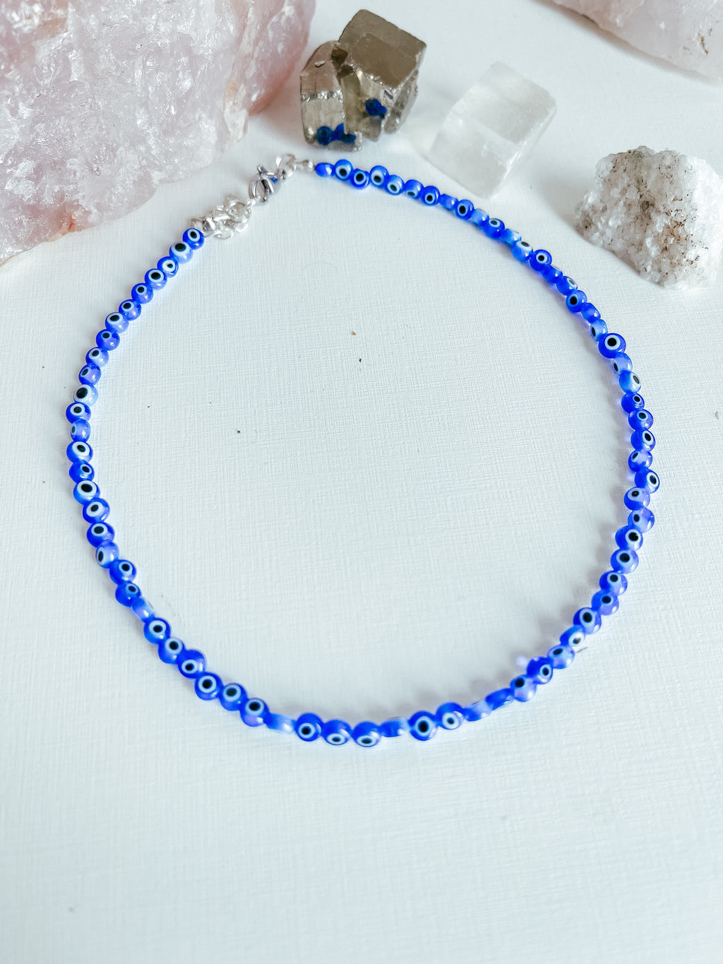 Choker Olho Protetor Prata 925