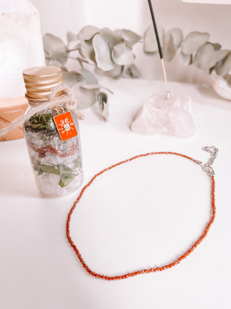 Choker Pedra Do Sol Natural Prata 925