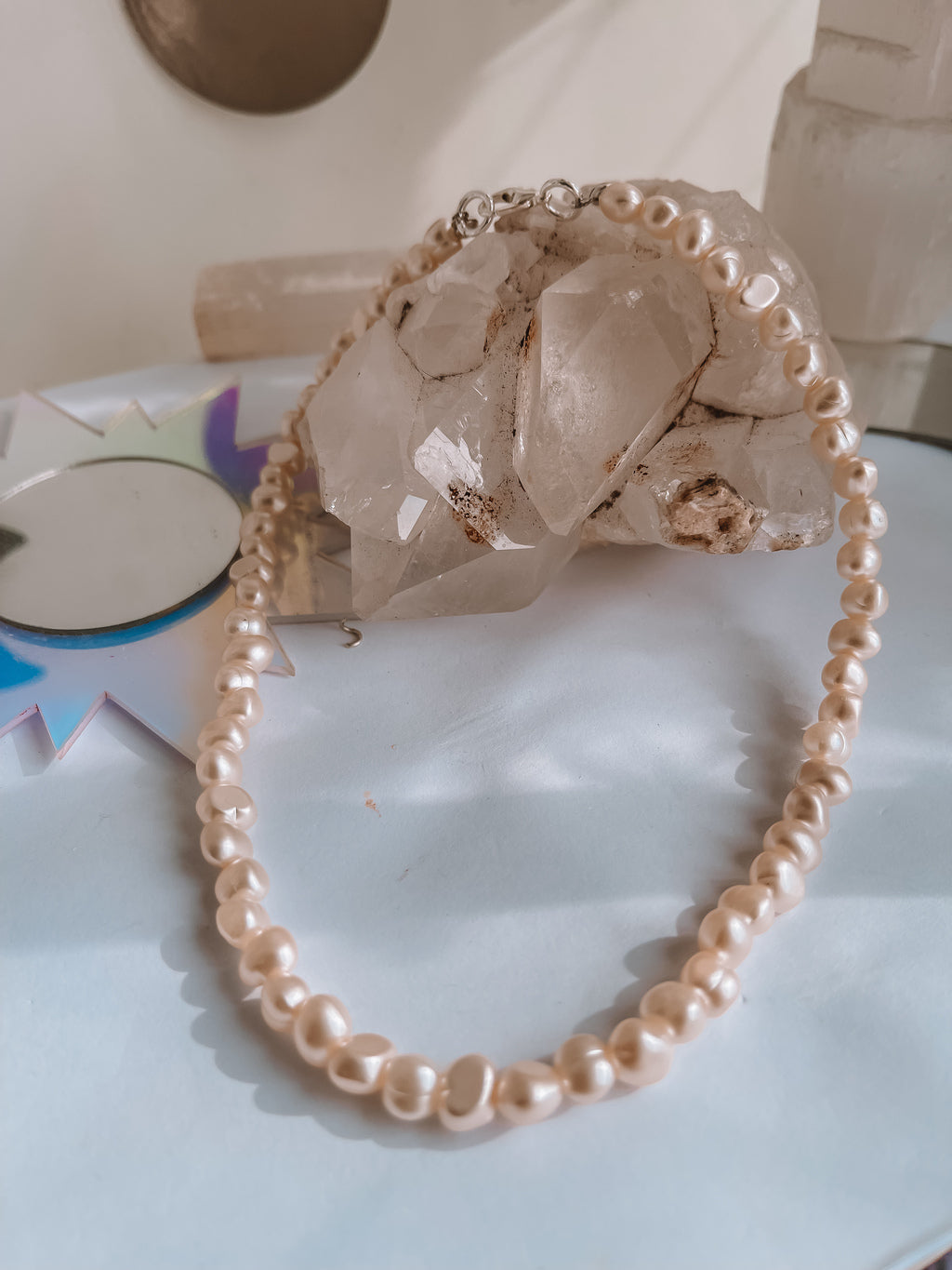 Choker Pérola Barroca Abs Prata 925