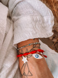 Pulseira Cristal Água Marinha Prata 925