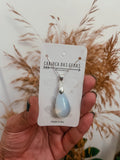 Colar Gota Pedra Da Lua Prata 925