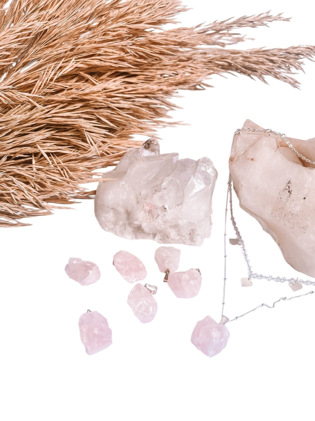Mix De Colares Amor Rosa Prata 925